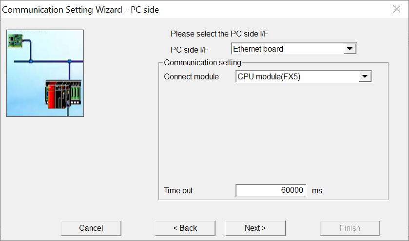 Mitsubishi MELSEC MX Component Setup (Step 3)