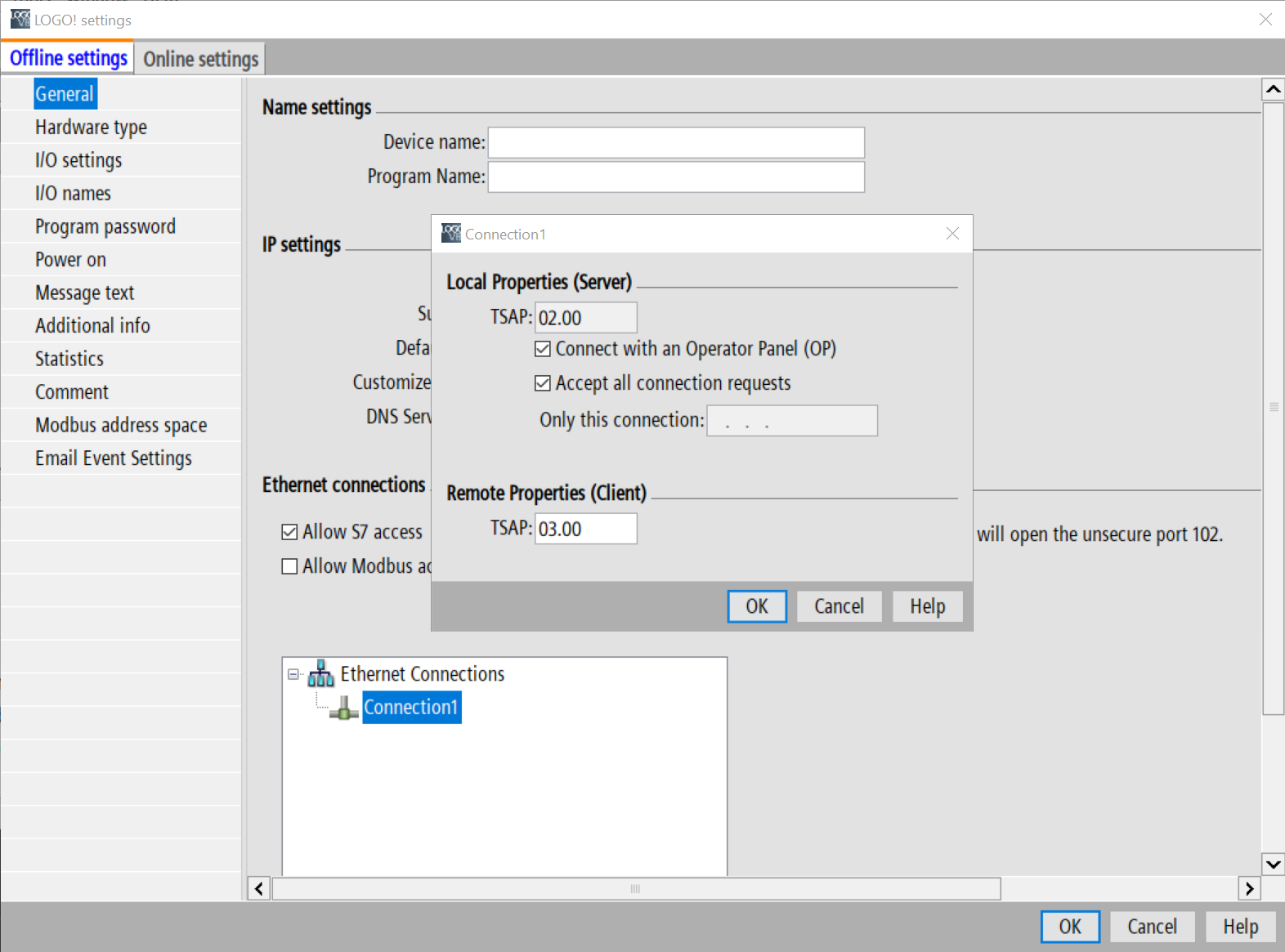 Siemens Soft Comfort Configure S7 Connection