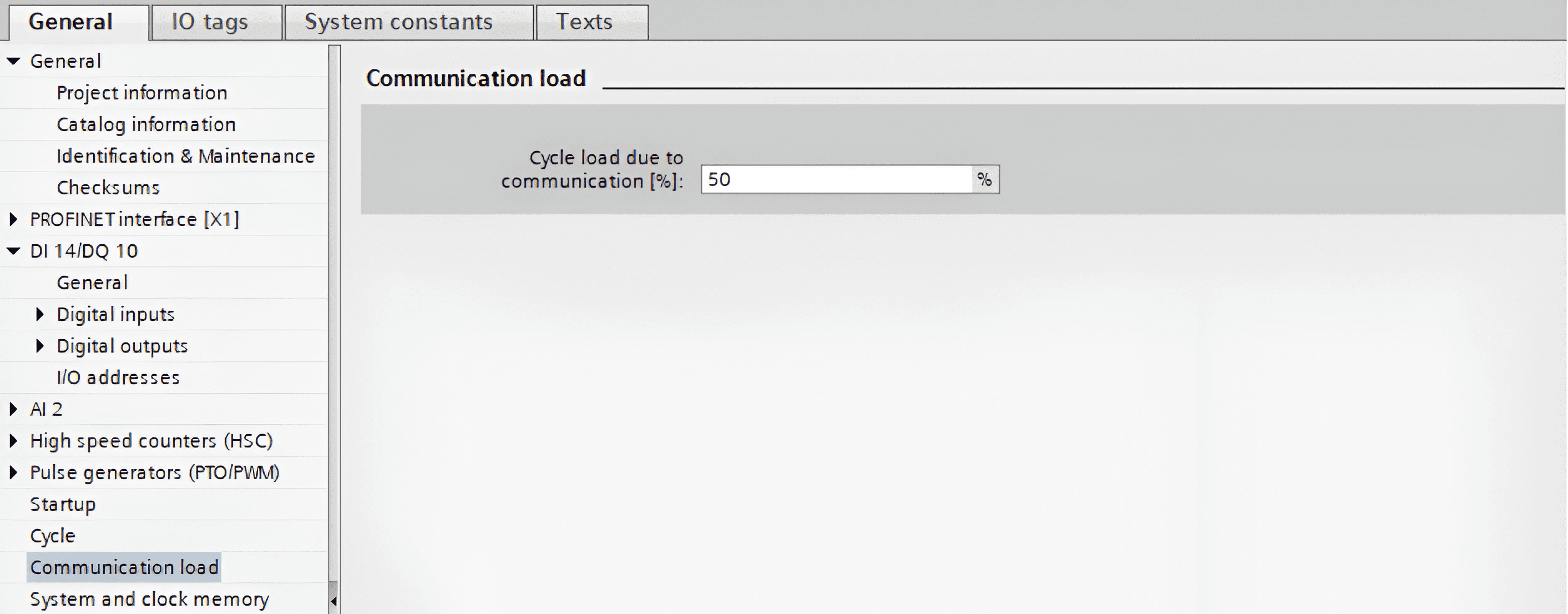 Siemens TIA Portal Communication Load Setup